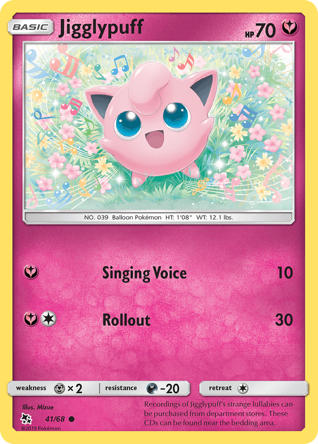 Carta Jigglypuff 41/68 do set Hidden Fates — Pokémon TCG | Bynx