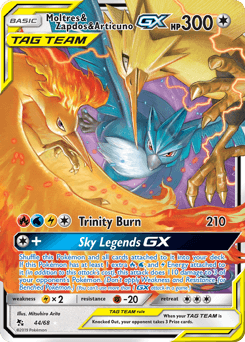 Moltres & Zapdos & Articuno-GX 44 — Hidden Fates