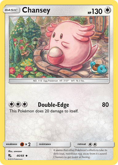 Carta Chansey 46/68 do set Hidden Fates — Pokémon TCG | Bynx