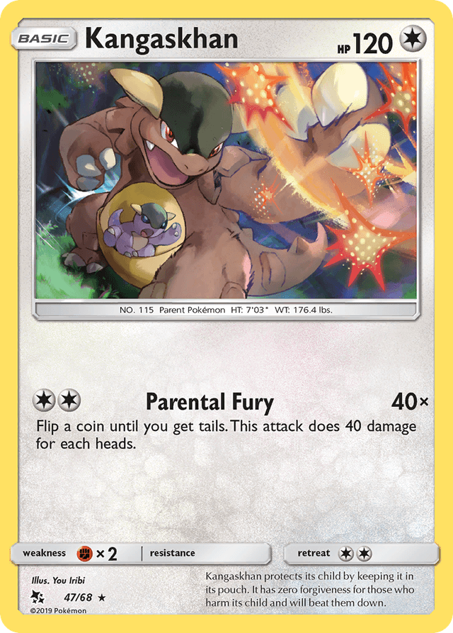 Carta Kangaskhan 47/68 do set Hidden Fates — Pokémon TCG | Bynx