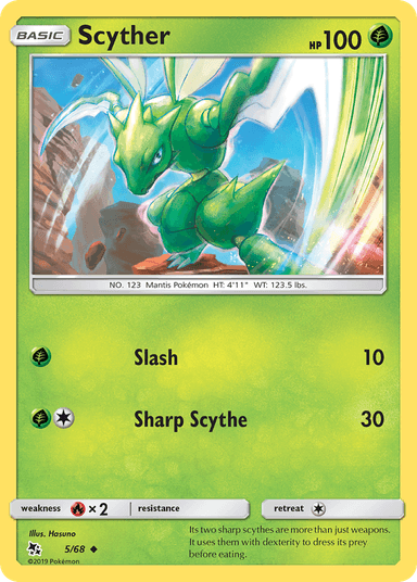 Carta Scyther 5/68 do set Hidden Fates — Pokémon TCG | Bynx