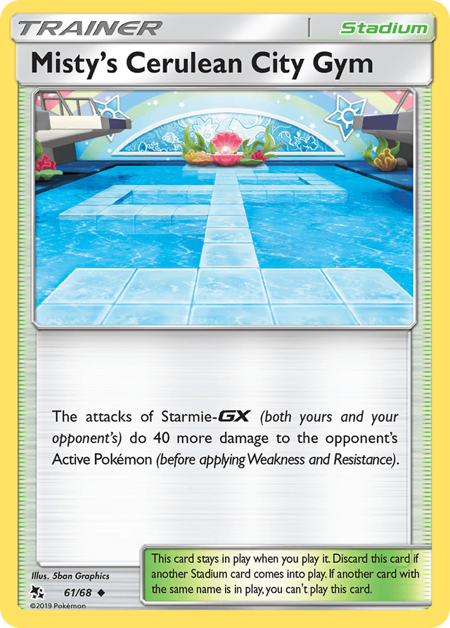 Carta Misty's Cerulean City Gym 61/68 do set Hidden Fates — Pokémon TCG | Bynx