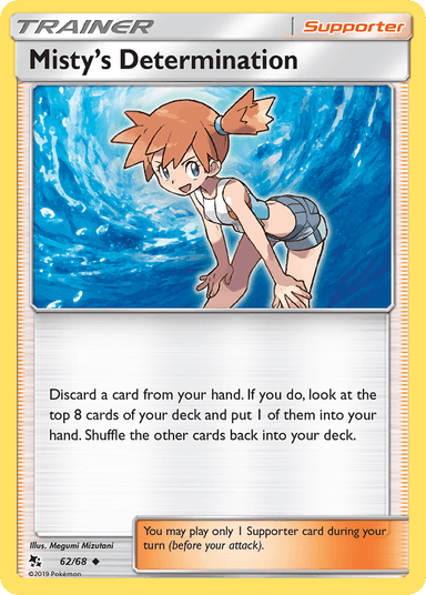 Carta Misty's Determination 62/68 do set Hidden Fates — Pokémon TCG | Bynx