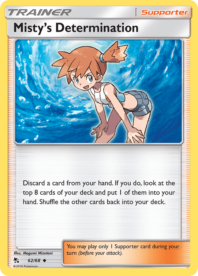 Carta Misty's Determination 62/68 do set Hidden Fates — Pokémon TCG | Bynx