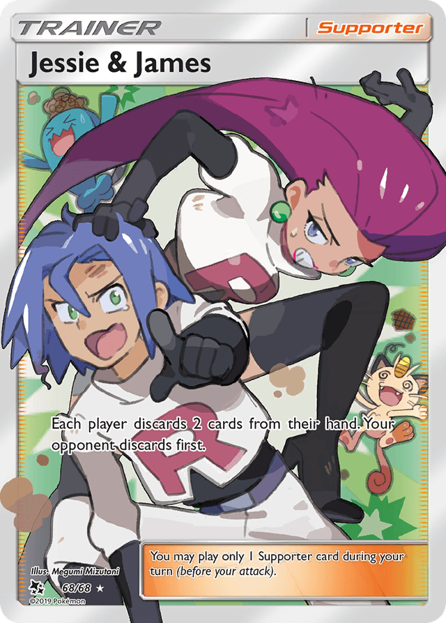 Carta Jessie & James 68/68 do set Hidden Fates — Pokémon TCG | Bynx