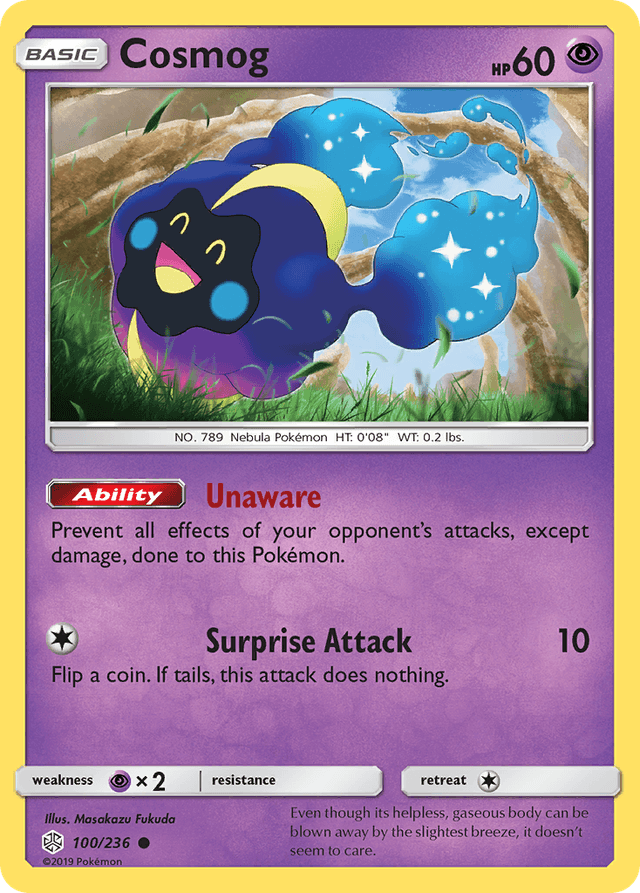 Carta Cosmog 100/236 do set Cosmic Eclipse — Pokémon TCG | Bynx