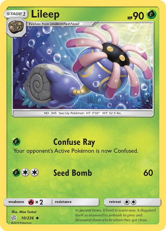 Carta Lileep 10/236 do set Cosmic Eclipse — Pokémon TCG | Bynx