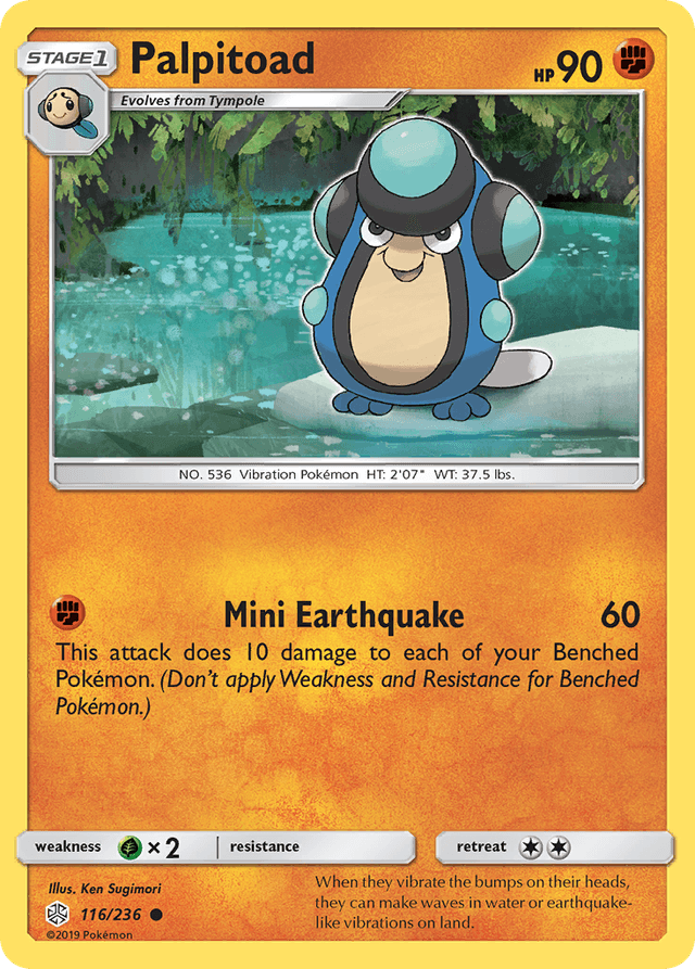Carta Palpitoad 116/236 do set Cosmic Eclipse — Pokémon TCG | Bynx