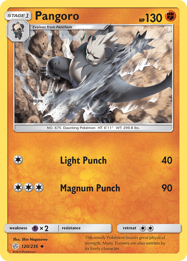 Carta Pangoro 120/236 do set Cosmic Eclipse — Pokémon TCG | Bynx