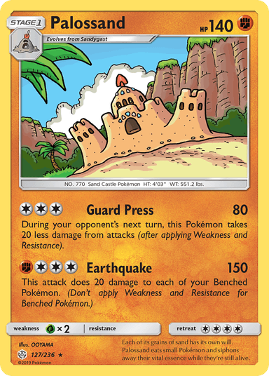 Carta Palossand 127/236 do set Cosmic Eclipse — Pokémon TCG | Bynx