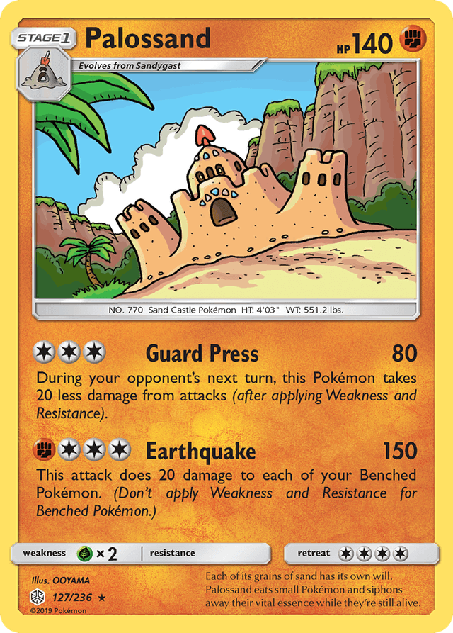 Carta Palossand 127/236 do set Cosmic Eclipse — Pokémon TCG | Bynx
