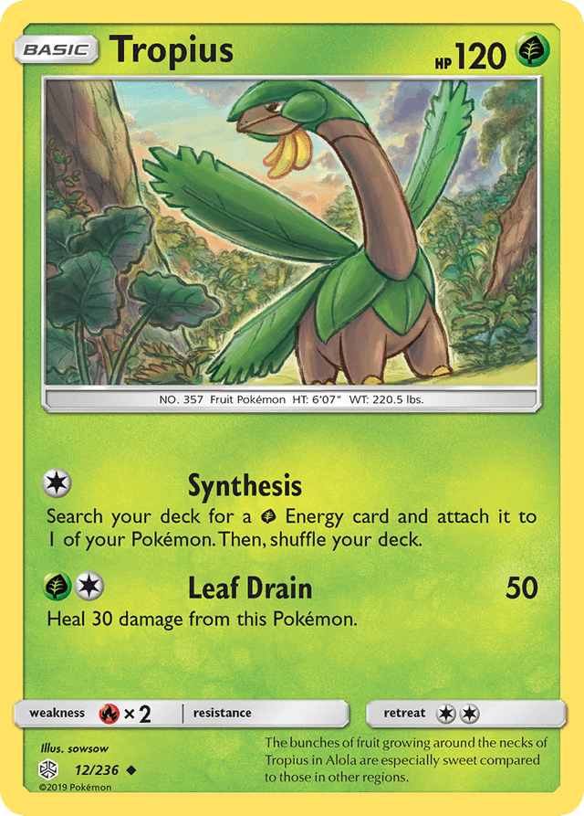 Carta Tropius 12/236 do set Cosmic Eclipse — Pokémon TCG | Bynx