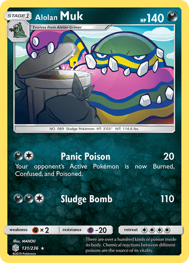 Carta Alolan Muk 131/236 do set Cosmic Eclipse — Pokémon TCG | Bynx
