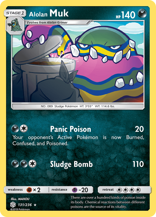 Carta Alolan Muk 131/236 do set Cosmic Eclipse — Pokémon TCG | Bynx