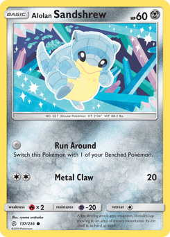 Alolan Sandshrew 137 — Cosmic Eclipse