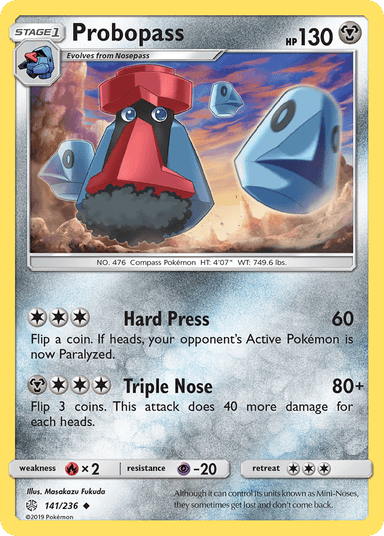 Carta Probopass 141/236 do set Cosmic Eclipse — Pokémon TCG | Bynx