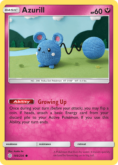 Carta Azurill 146/236 do set Cosmic Eclipse — Pokémon TCG | Bynx
