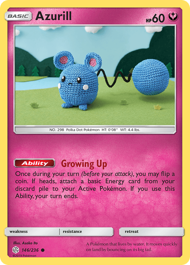 Carta Azurill 146/236 do set Cosmic Eclipse — Pokémon TCG | Bynx