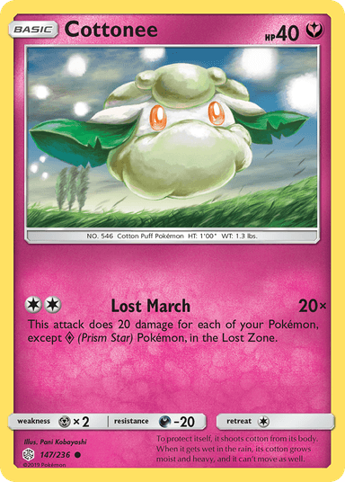 Carta Cottonee 147/236 do set Cosmic Eclipse — Pokémon TCG | Bynx