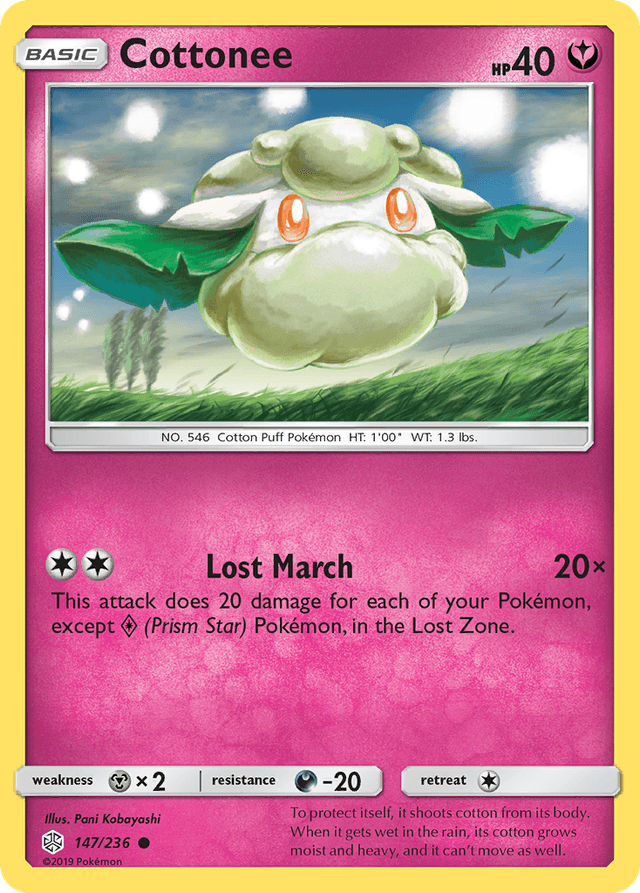 Carta Cottonee 147/236 do set Cosmic Eclipse — Pokémon TCG | Bynx