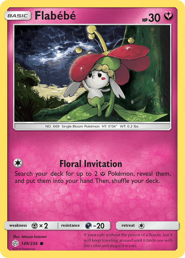 Carta Flabébé 149/236 do set Cosmic Eclipse — Pokémon TCG | Bynx