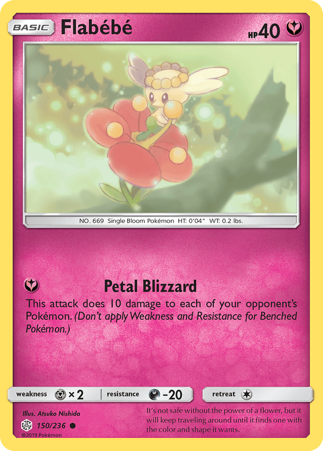 Carta Flabébé 150/236 do set Cosmic Eclipse — Pokémon TCG | Bynx