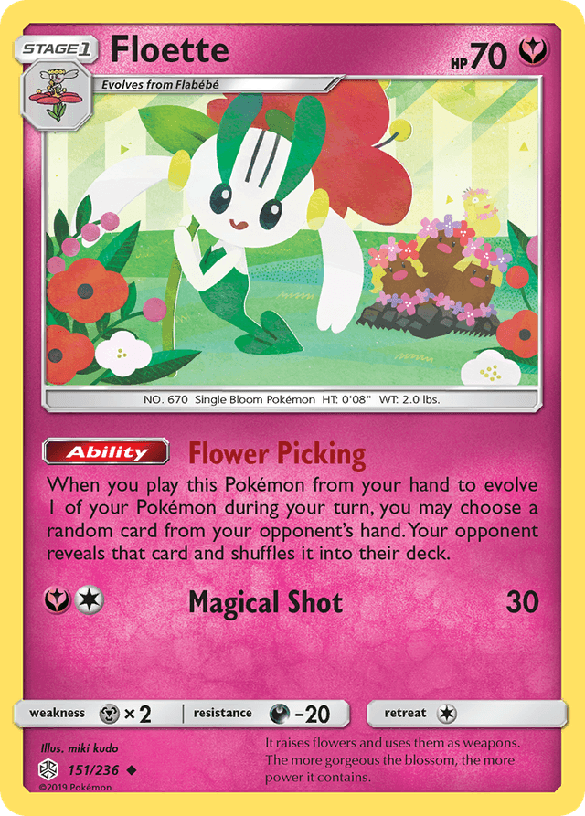 Carta Floette 151/236 do set Cosmic Eclipse — Pokémon TCG | Bynx