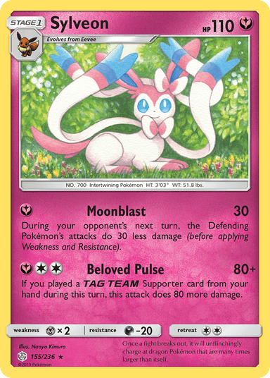 Carta Sylveon 155/236 do set Cosmic Eclipse — Pokémon TCG | Bynx