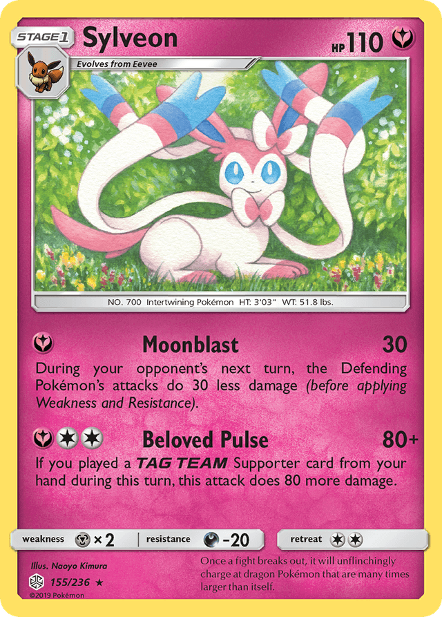 Carta Sylveon 155/236 do set Cosmic Eclipse — Pokémon TCG | Bynx