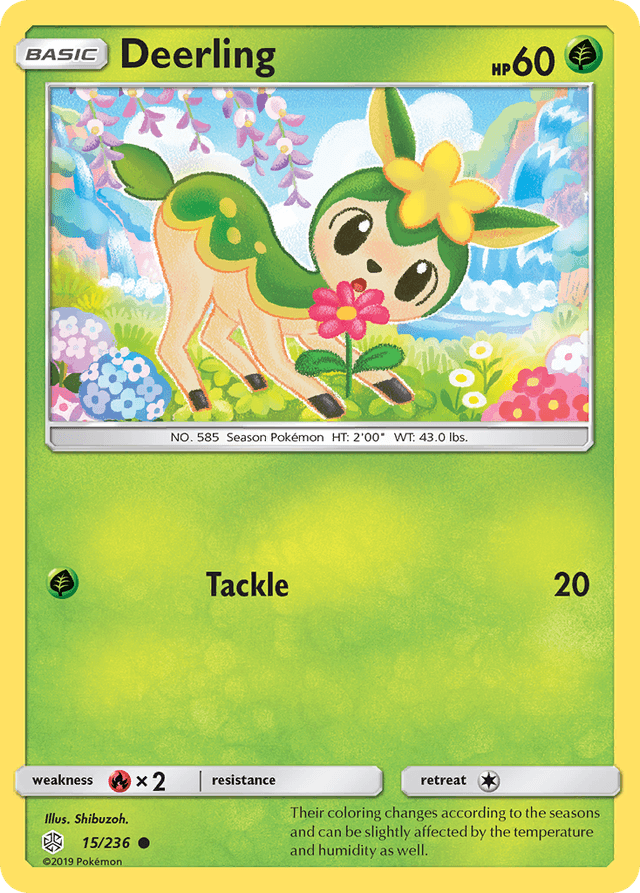 Carta Deerling 15/236 do set Cosmic Eclipse — Pokémon TCG | Bynx