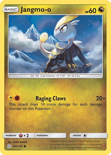 Carta Jangmo-o 160/236 do set Cosmic Eclipse — Pokémon TCG | Bynx