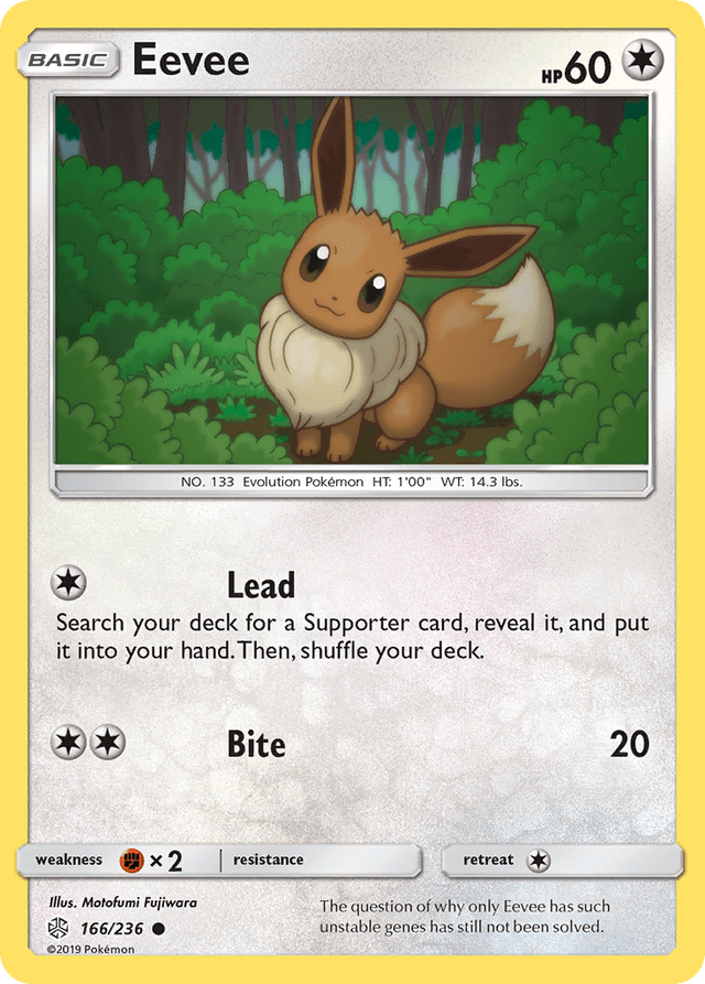 Carta Eevee 166/236 do set Cosmic Eclipse — Pokémon TCG | Bynx