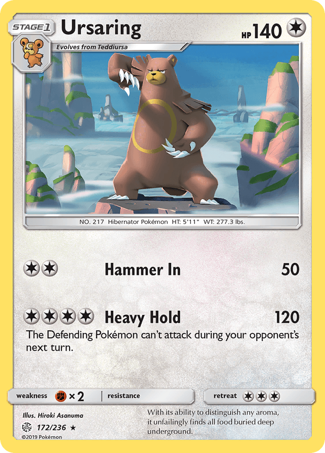 Carta Ursaring 172/236 do set Cosmic Eclipse — Pokémon TCG | Bynx