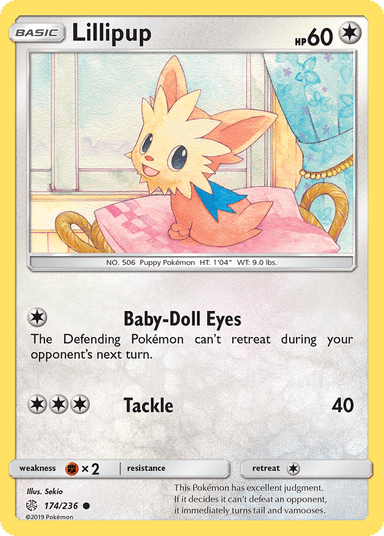 Carta Lillipup 174/236 do set Cosmic Eclipse — Pokémon TCG | Bynx