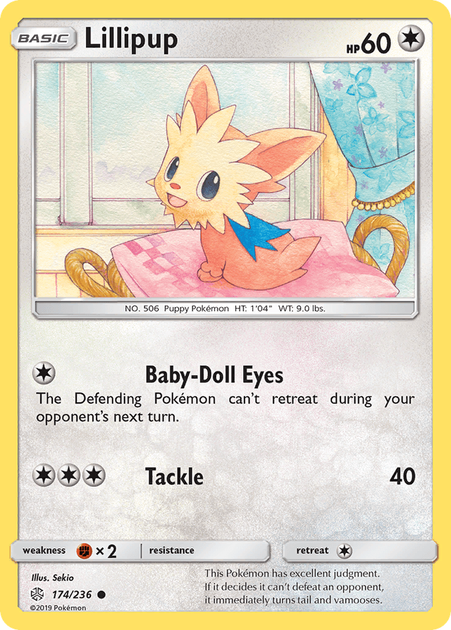 Carta Lillipup 174/236 do set Cosmic Eclipse — Pokémon TCG | Bynx