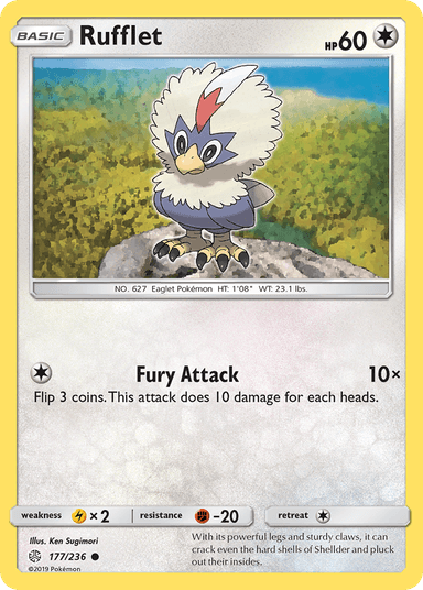 Carta Rufflet 177/236 do set Cosmic Eclipse — Pokémon TCG | Bynx