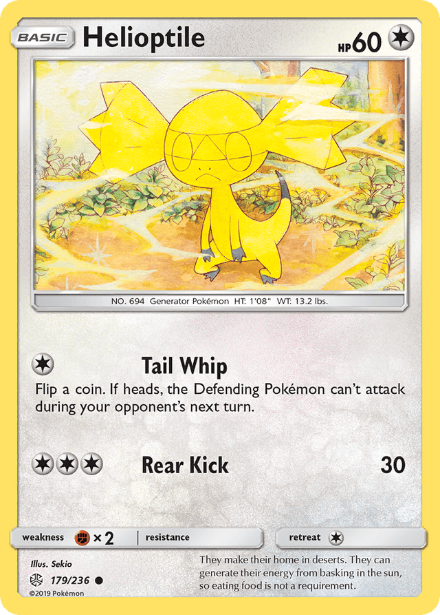 Carta Helioptile 179/236 do set Cosmic Eclipse — Pokémon TCG | Bynx