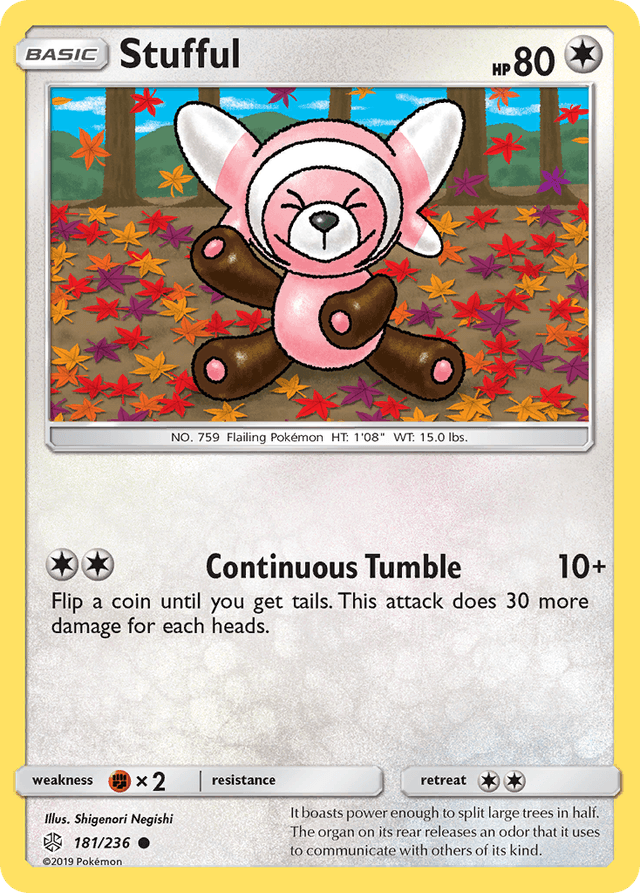Carta Stufful 181/236 do set Cosmic Eclipse — Pokémon TCG | Bynx