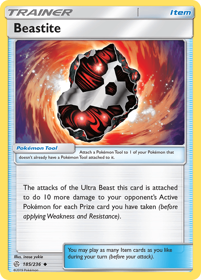 Carta Beastite 185/236 do set Cosmic Eclipse — Pokémon TCG | Bynx