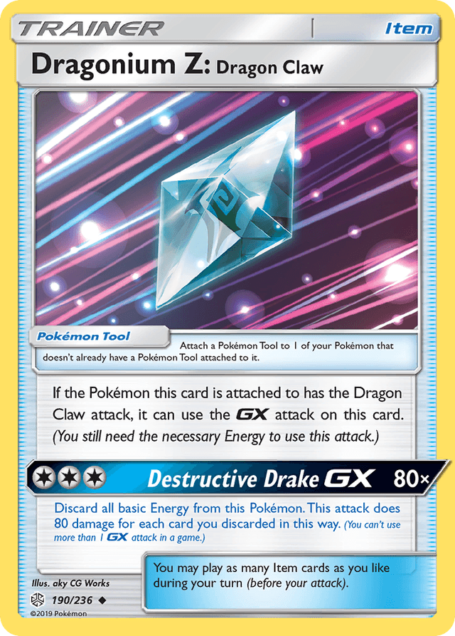 Carta Dragonium Z: Dragon Claw 190/236 do set Cosmic Eclipse — Pokémon TCG | Bynx