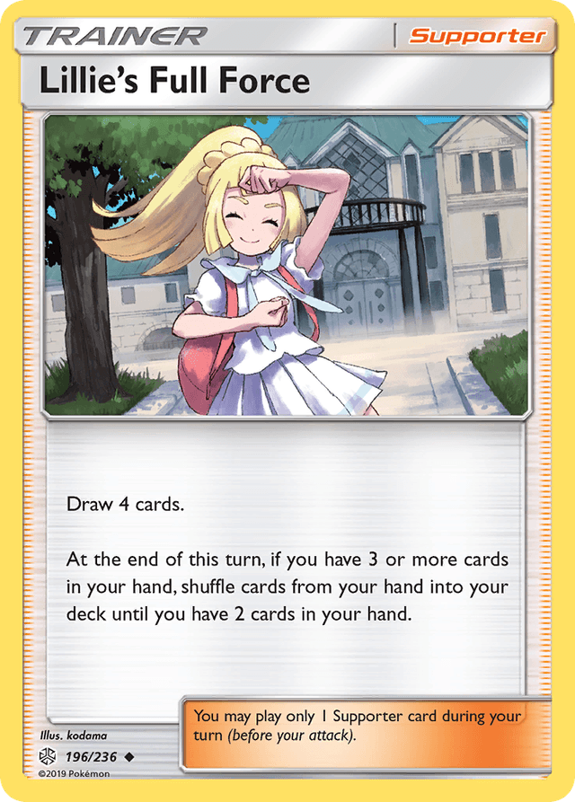 Carta Lillie's Full Force 196/236 do set Cosmic Eclipse — Pokémon TCG | Bynx