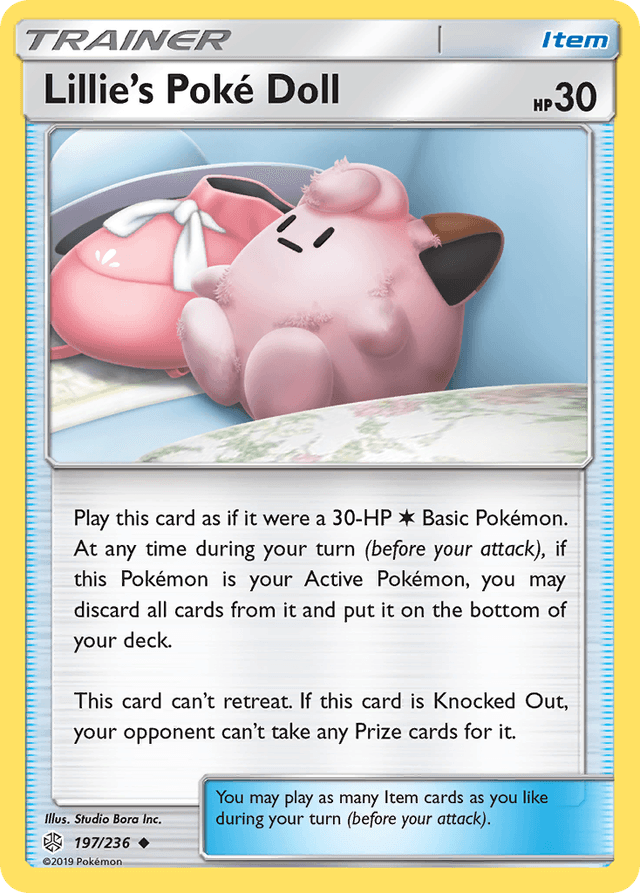 Carta Lillie's Poké Doll 197/236 do set Cosmic Eclipse — Pokémon TCG | Bynx