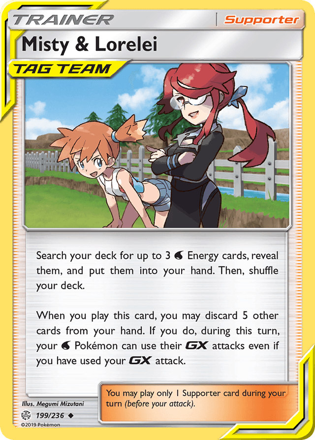 Carta Misty & Lorelei 199/236 do set Cosmic Eclipse — Pokémon TCG | Bynx