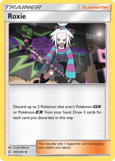 Carta Roxie 205/236 do set Cosmic Eclipse — Pokémon TCG | Bynx