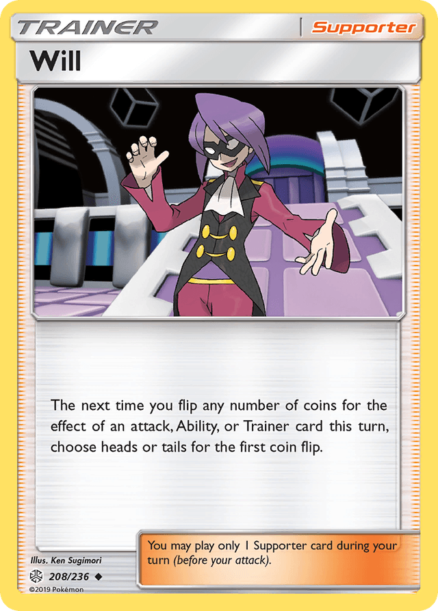Carta Will 208/236 do set Cosmic Eclipse — Pokémon TCG | Bynx