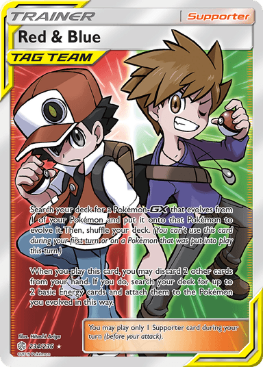 Carta Red & Blue 234/236 do set Cosmic Eclipse — Pokémon TCG | Bynx