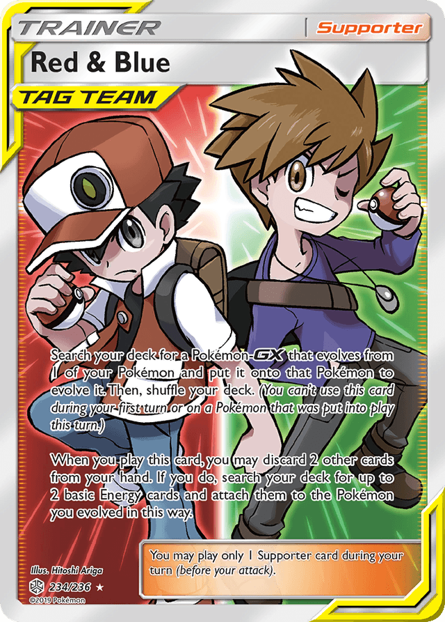 Carta Red & Blue 234/236 do set Cosmic Eclipse — Pokémon TCG | Bynx