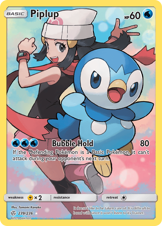 Carta Piplup 239/236 do set Cosmic Eclipse — Pokémon TCG | Bynx