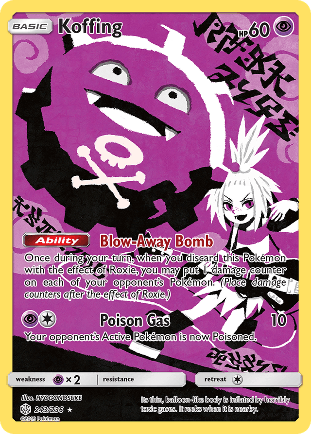 Carta Koffing 243/236 do set Cosmic Eclipse — Pokémon TCG | Bynx