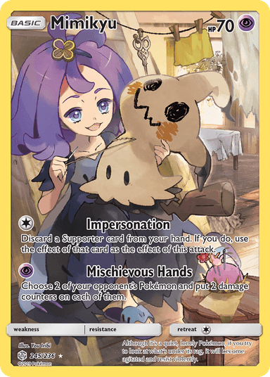Carta Mimikyu 245/236 do set Cosmic Eclipse — Pokémon TCG | Bynx